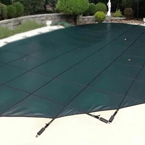 kubeier Bâche Piscine Creusée 10m 9m 8m 7m 6m 5m 4m 3m 2m PP Couverture Protection pour Les Piscines dans la Maison, Le Jardin, l'Hôtel, l'Ingénierie, avec Outils d'Installation pour Piscines,23ft/7m