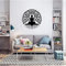 LIKEUDO 40 cm Tree of Life mit Buddha Schwarz Metall Baum Des Lebens Deko Wohnzimmer Wanddeko Wandkunst Schlafzimmer Lebensbaum