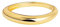 LIVÉA Damen 925 Silber Ring, Schmuck Damen vergoldet mit 18 Karat, geschwungen Ring, für Damen und Mädchen, Größe (L), RS01