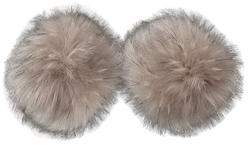 JAWSEU 1 Paar Pulswärmer Kunstpelz Armstulpen Warmers Handgelenk Manschetten Armstulpen Fell Stulpen Damen Pulswärmer Pelz Kunstfell Fellstulpen für Damen Mädchen Winter Weihnachts Dekoration