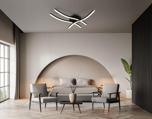 IMPTS LED Deckenleuchte Deckenlampe Modern Wohnzimmerlampe Deckenbeleuchtung mit 3 integrierte LED 16W 750Lumen Warmweiß 3000K Ideal für Wohnzimmer Schlafzimmer Küche Flur Balkon