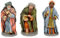 AC - Figura de Reyes Magos - Fabricación en marmolina - Ideal para belén navideño, Figuras Decorativas, Nacimiento, Pesebre, Navidad, decoración Tradicional, 10 x 5,5 x 4 cm
