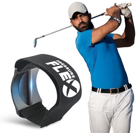 PressureFlex Ellenbogenbandage für Sehnenscheidenentzündung und Tennisarm Schmerzlinderung, bequemer Golfer-Ellenbogengurt, für Männer und Frauen.