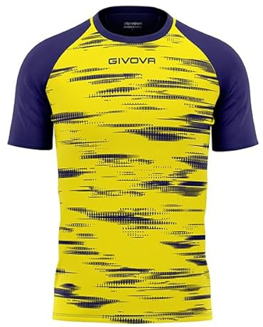 Givova Unisex Shirt Pixel T, Blau/Gelb, L