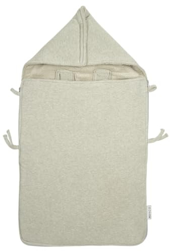 Meyco Baby Fussack gestrickt fleece - Größe 40x82cm - Sand Melange