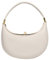 GSenhui Moon Bag Y2K - Borsa a tracolla da donna a mezza luna, in pelle, con manici, piccola borsa da sera, A3-bianco.