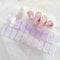 Ceboic Semi Cured Gel Nail Strips, 22PCS Extra Long Glossy Nail Stickers, Self-Adhesive Salon-Quality Polish Strips, French Manicure UV/LED Lamp Required, Aurora