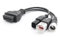 OBD2 Diagnosekabel, 3 4 6 Polig OBD2 Diagnosekabel, OBD Fehlercodeleser, Adapter Motorrad OBD-II, Motorsystem Diagnosewerkzeuge, Motorradteile Nur kompatibel mit Motorrädern