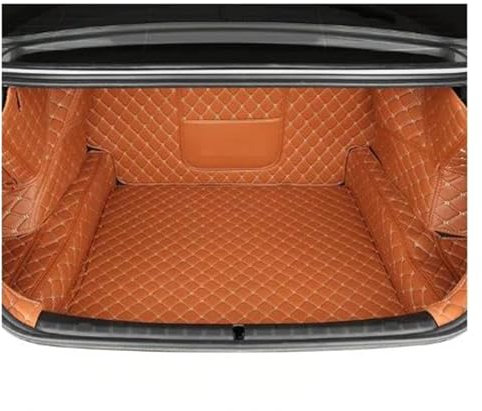 Kofferraum Schutzmatte Für 5 Series Für G30 Für G31 Auto Kofferraum Matte Schwanz Box Boden Pads Kissen Innen Schutz Dekoration Teile Auto Kofferraumschutz(Braun)