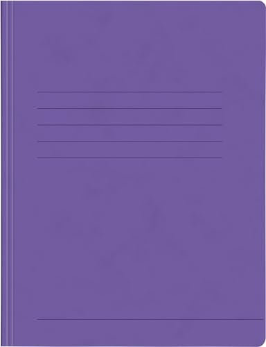 Papiertiger Schnellhefter aus Karton/Pappe für Schule und Büro extrastark (Pressspankarton, violett, 25er Pack)