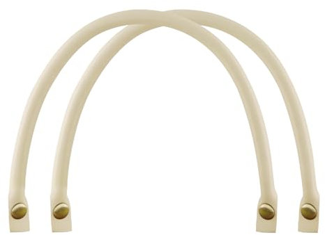 alwaiiz 2 Stück Druckknopf Taschenhenkel Leder, Ersatz Henkel für Taschen, Abnehmbare Handtasche Zubehör Für Heimwerker Handtasche(Aprikose)