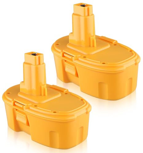 VANTTECH 2Packs DC9096 4.8Ah Ni-MH Battery Replacement for Dewalt 18V Battery DE9098 DE9503 DE9039 DE9095 DE9096 DW9096 DW9095 DW9098 DC725