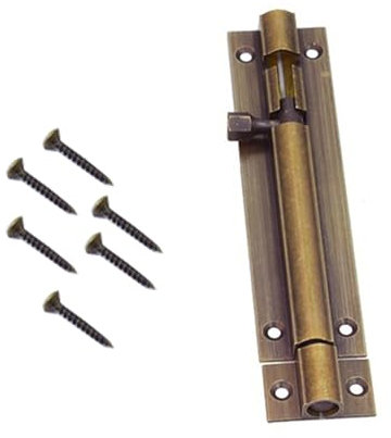 2 Inch Brass Door Bolt Lock Barrel Sliding Lock Bronze Solid Door Latch for Bathroom Bedroom Garden Shed Doors