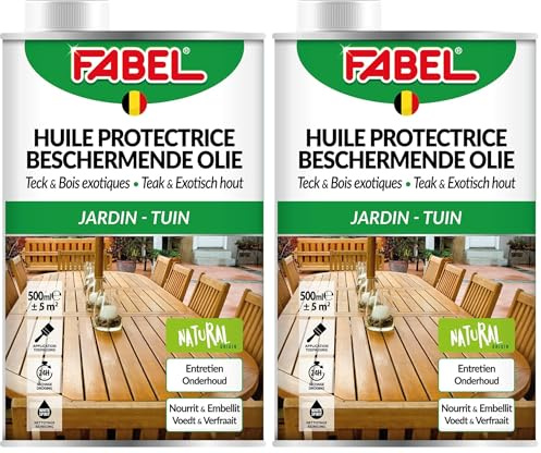 Huile Protectrice Teck et Bois Exotiques, 500 ml (Lot de 2)