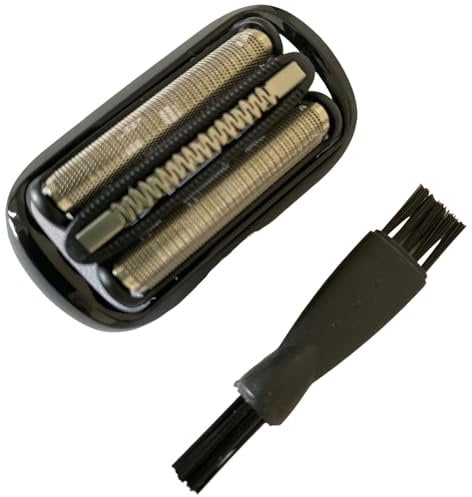 Amazleer Rasierer Zubehör für Braun Series 5/6 Scherkopf 53B mit Reinigungsbürste, Ersatzscherkopf für Braun Elektrorasierer, Kompatibel mit Series 5/6 Modellen