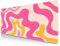 Sxckang Sous-main de bureau rose abstrait vague tourbillon, grand tapis de souris de jeu bohème, tapis de souris extra large, sous-main esthétique pour ordinateur portable, travail, décoration de la