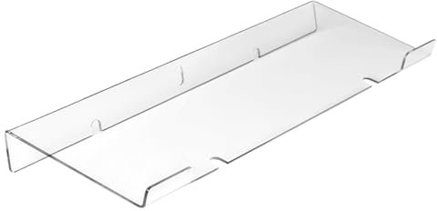Générique Clear Acrylic Riser, Ergonomic Keyboard Holder, Desk Keyboard Lift, Comfortable Typing Riser, Clear Keyboard Desk Stand, Adjustable Keyboard Lifter, Home Desk Riser for Typing