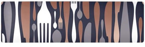 ZRWLUCKY Salvamanteles de cobre para utensilios de restaurante para ollas y sartenes calientes, camino de mesa resistente al calor y mantel individual impermeable para casa de campo de 39.40 x 11.8