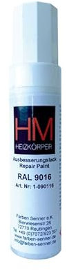 HM Heizkörper Lackstift zur Ausbesserung | RAL 9016 | verkehrsweiß