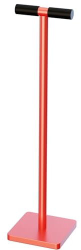 Dameuse de Sol Manuel, Plaque Carrée en Acier 20 x 20 cm, Poignée en T Renforcée, Pilon à Béton pour Compactage Intensif du Béton