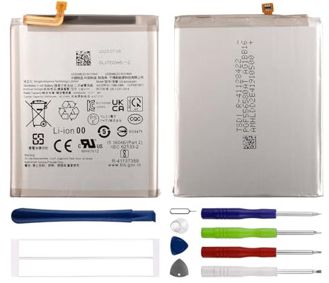 Duotipa Batteria sostitutiva EB-BA546ABY da 5000 mAh, compatibile con Samsung Galaxy A34/A54/A25/A35/A55 con kit di strumenti di riparazione