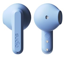 sudio A3 True Wireless Kopfhörer Kabellos Bluetooth 5.4 | Over Ear Headphones Bluetooth | Multipoint Verbindung | Schweiß- & Spritzwassergeschützt | Touch | 25h Spielzeit | USB-C Ladecase | Blau