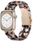 V.R.HOPE leichte Moderes Harz Armband kompatibel mit Apple Watch Series 7/8/9/SE/10/ 46mm 45mm 44mm 42mm Damen und Herren, für Apple Watch Ultra 49mm Series 6/5/4/3/2/1 - Tortoise Rosegold