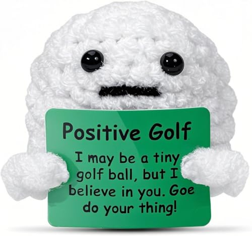 RTIOUJGI Häkel-Golfball Geschenk für Golfer – Kreative, Lustige und Humorvolle Idee für Männer, Frauen, Väter, Kollegen, Freunde – Perfekt für Weihnachten und Geburtstagsgeschenke