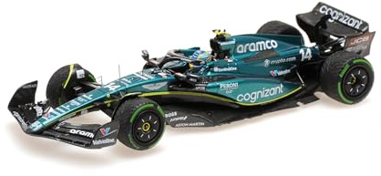 Minichamps 417231414 Aston Martin AMR23 Fernando Alonso 2nd Place Dutch GP 2023 - Scale 1/43 - Model Car