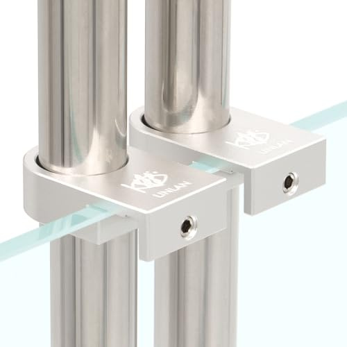 LINLAN Aquarium-Befestigungsklemme aus Aluminiumlegierung mit Anti-Überlauf Nut für Filter Einlass- und Auslassrohre in 16mm Bepflanzten Aquarien