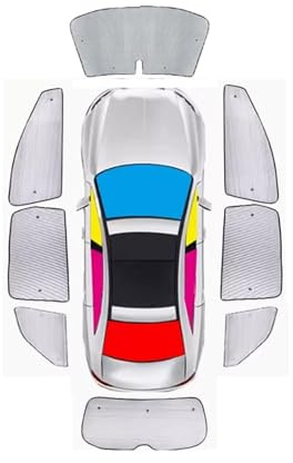 Parasol Coche Parasol Para Parabrisas De Coche Con Aislamiento Térmico Y Visera Parasol Para Citroen, Para Xsara Para Picasso (2004-2007) Parasol Luna de Coche(Car Full Set)