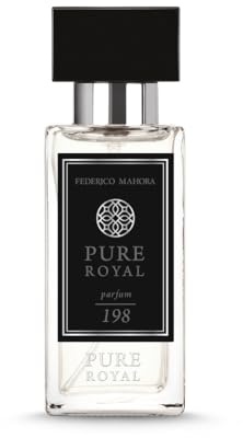 PURE ROYAL 198 Perfume Masculino 50 ml – Bergamota & Pimienta Negra – Tabaco Intenso – Patchouli y Ciprés Amaderado – Fragancia Potente 20%