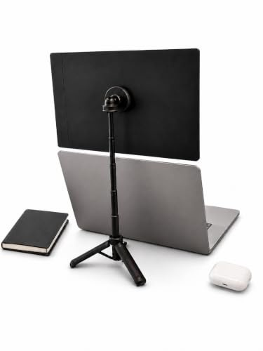 CarryRise Portable Travel Monitor Stand – Magnetic Adjustable Travel Stand for 15.6 Portable Monitors, Lightweight Aluminium Laptop Second Screen Holder for Remote Work & Travel