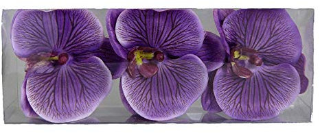 Kunstblumen 3 St. Schwimm-Orchideen VIOLETT