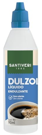 SANTIVERI DULZOL ENDULZANT 90 ml – Geeignet für alle, die ein zuverlässiges Produkt für den Alltag suchen, Pflege entwickelt für den regelmäßigen Gebrauch, Fassungsvermögen 90 ml und wird zu einem