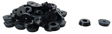 sourcing map 50pcs Rubber Feet Bumpers Furniture Table Amplifier Speaker Cabinet Leg Pads, D17x15xH5mm