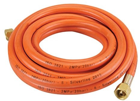 Silverline 522597 Gas hose 5 m, Orange
