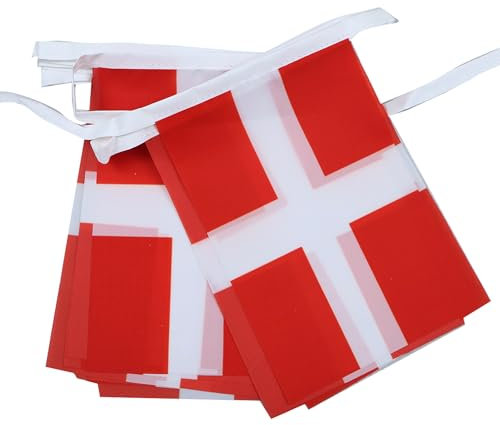 AZ FLAG - Guirlande Drapeau Savoie - 6 Mètres Avec 20 Fanions Savoyard De 21x14 cm - Petits Drapeaux 100% Polyester - 60g