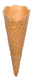 PJaspert Eiswaffeln | Semisweet Ice Cream Cone La Ola 140xØ51mm (600 Pieces)