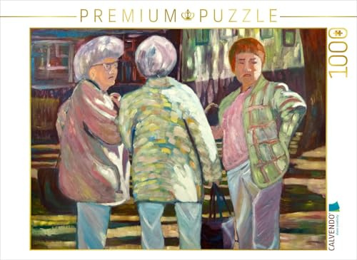 Puzzle · Meenzer Mädsche | Ölmalerei von Margarita Siebke · 1000 Teile · Lege-Größe 64 × 48 cm · CALVENDO Puzzle