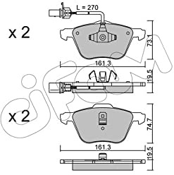 CIFAM 822-551-0 Bremsbeläge