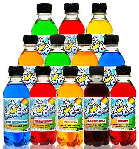 Slush | Snow Cone Syrup | Compatible with ALL Slush Puppy Machines | Giant Multi Packs (12 Pack)