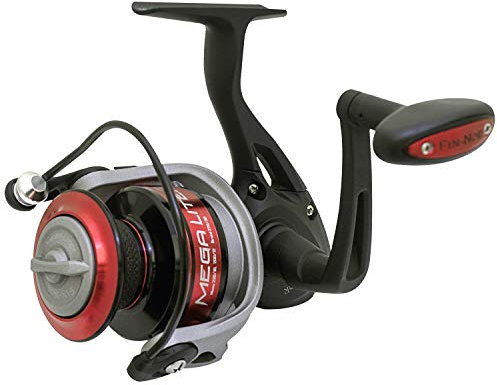 FinNor Mega Lite Spinnrolle, Größe 30, 5.2:1 Gear Rtaio, 5 Kugellager, 73,7 cm Abholrate, beidhändig tragbar