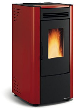 Stufa a pellet La Nordica Extraflame Ketty 7.3 kW Rivestita in acciaio verniciato, ventilazione forzata, focolare estraibile in ghisa