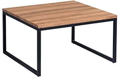 M2 Kollektion Jakarta 1 Couchtisch, MDF Dekor Eiche braun, 60x60cm, Höhe 35cm