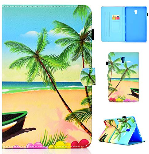 Lspcase Coque pour Samsung Galaxy Tab A 10.5 PU Cuir Flip Stand Etui Cover avec Auto Wake/Sleep et Magnétique Housse de Protection pour Samsung Galaxy Tab A 10.5 SM-T590 T595 Plage