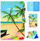 Lspcase Coque pour Samsung Galaxy Tab A 10.5 PU Cuir Flip Stand Etui Cover avec Auto Wake/Sleep et Magnétique Housse de Protection pour Samsung Galaxy Tab A 10.5 SM-T590 T595 Plage