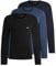 BOSS Mens LSShirtRN 3P Classic Three-Pack of Underwear T-Shirts in Cotton with Logos