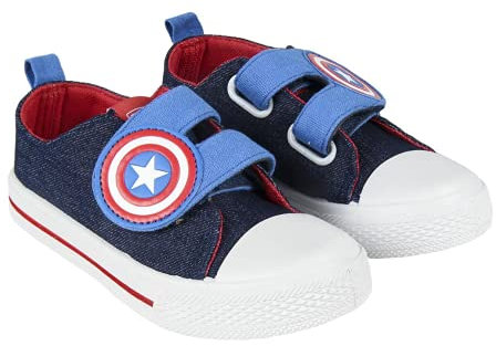 Cerdá - Zapatillas de Tela Avengers - Licencia Oficial Marvel Azul