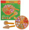 Simulation Wooden Pizza Toy, Kitchen Vegetable Pretend Play Educational Toys Pizza Cutting Toy Birthday for Boys and Girls (#1)